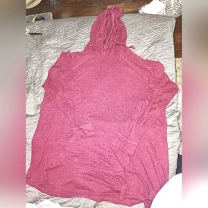 Torrid size 4 long length burgundy hoodie